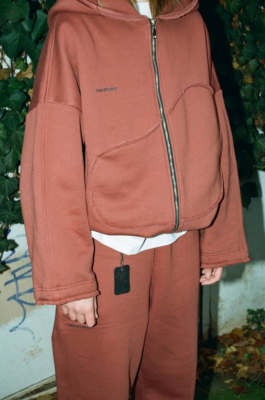 zip hoodie STEEL